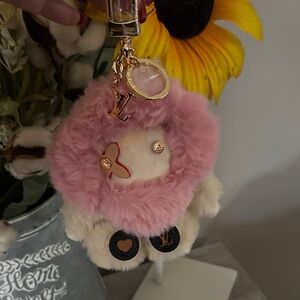 Vivienne inspired luxury Furry Charm with Gold Accents